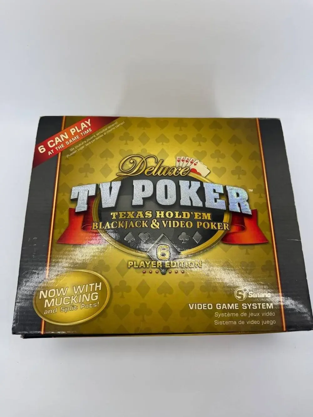 Deluxe TV Poker 6 Player Edition Texas Hold'em Blackjack Video Poker System
